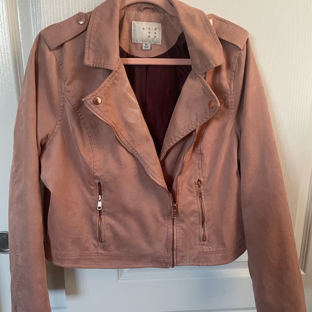 Pink Suede Moro Jacket